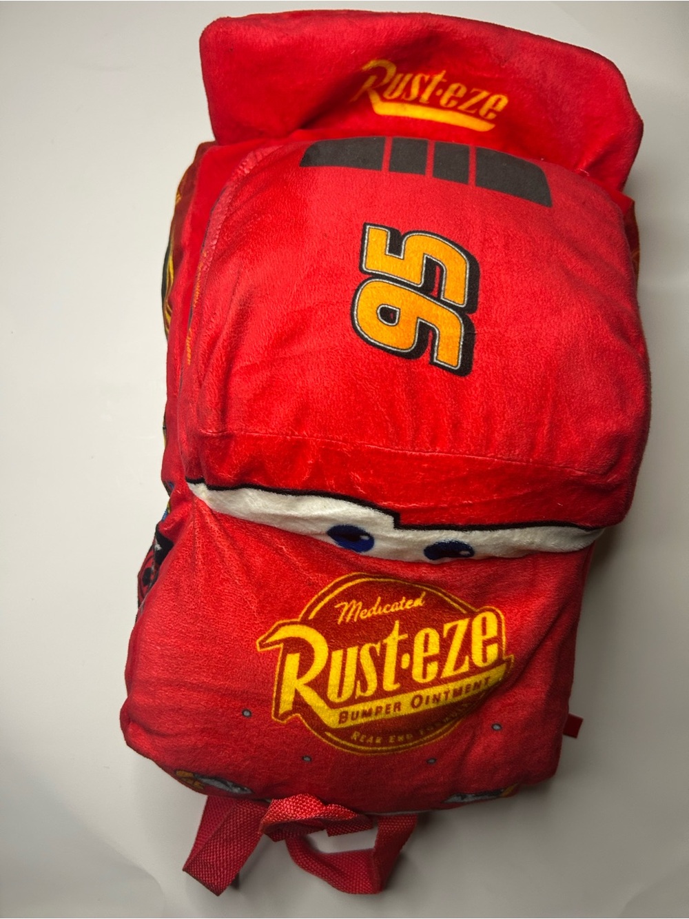 Red Kids One-Piece Lightning McQueen Plush